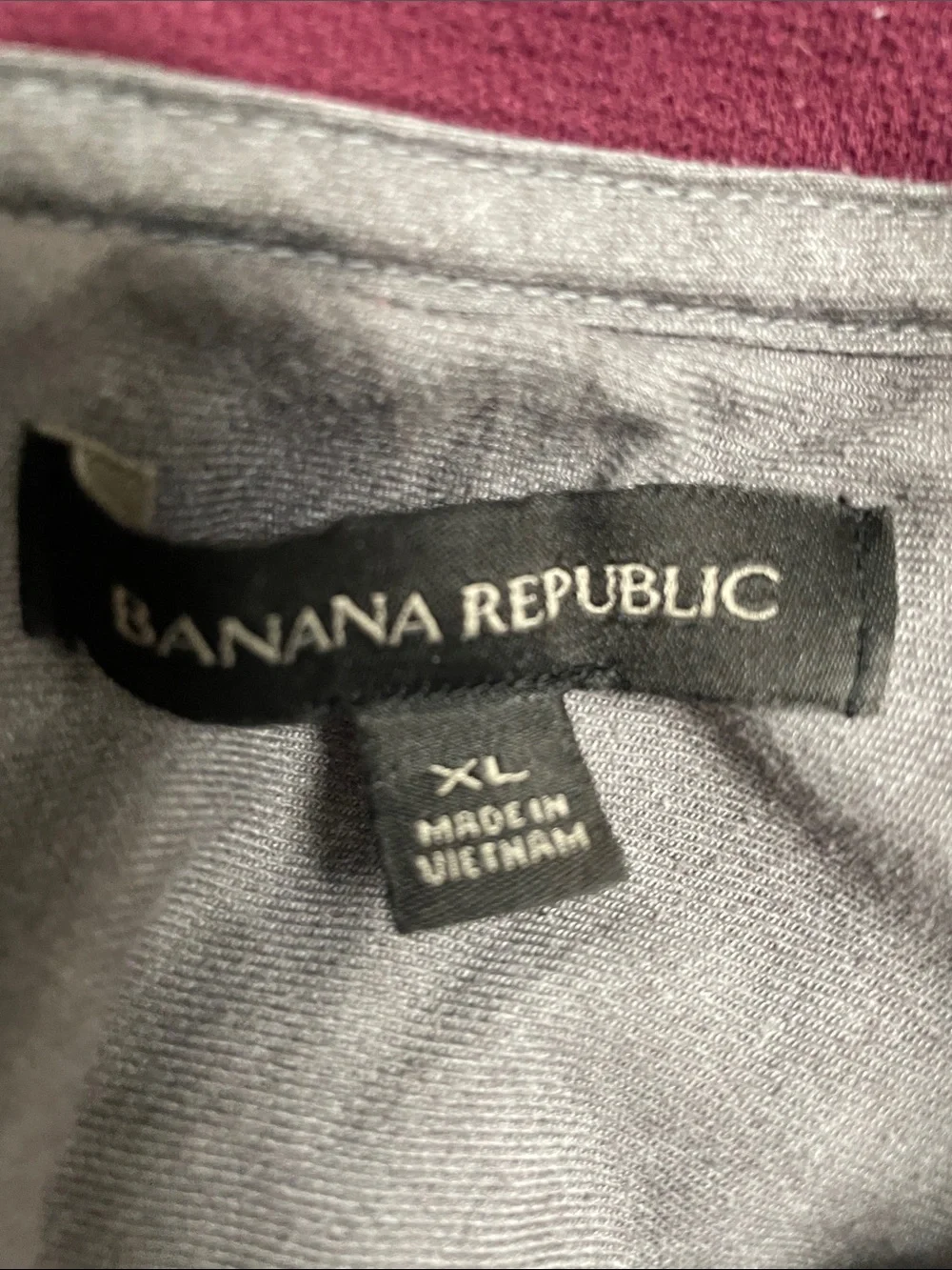 Banana Republic Men's Zip-Front Sweater in Wine